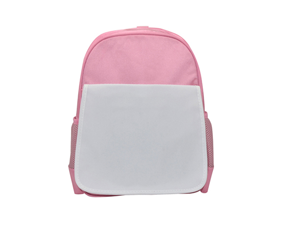 DIY Personalized Custom Bagpack Sublimation Blank Kids School Bag(Pink)