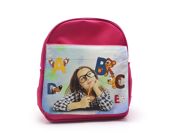 Sublimation Custom Bagpack Blank Kids School Bag(Red)