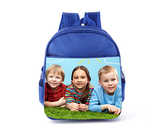 Sublimation Custom Bagpack Blank Kids School Bag(Blue)