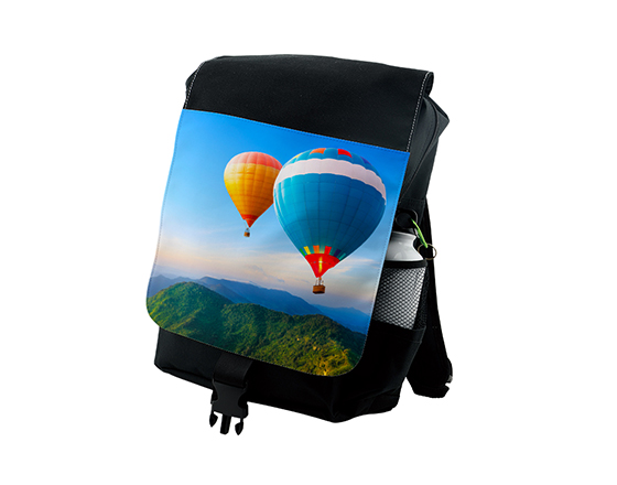  Custom Sublimation Black Adult Shoulder Sports Backpack 