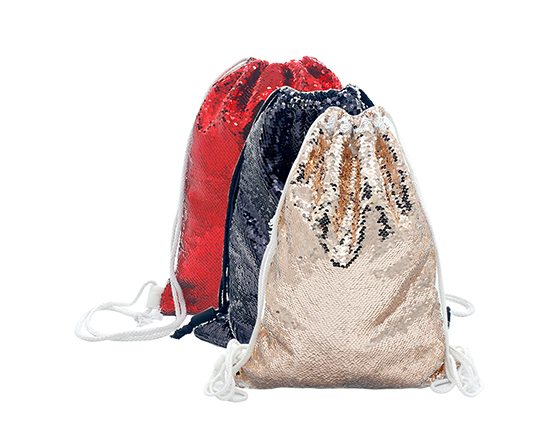 Sublimation Printable Blank Sequin Drawstring Backpack