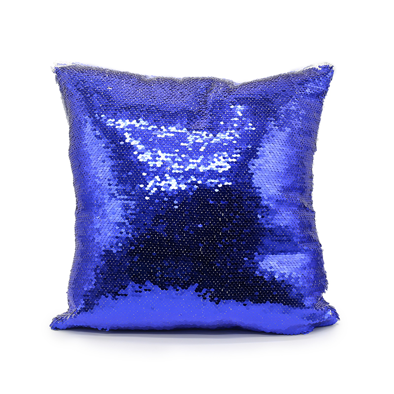 New Arrival Sequin Square Pillow Cover(Royal Blue)