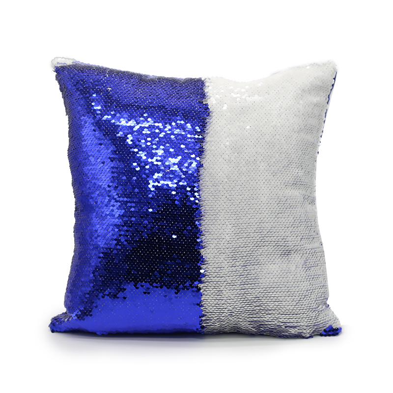 New Arrival Sequin Square Pillow Cover(Royal Blue)
